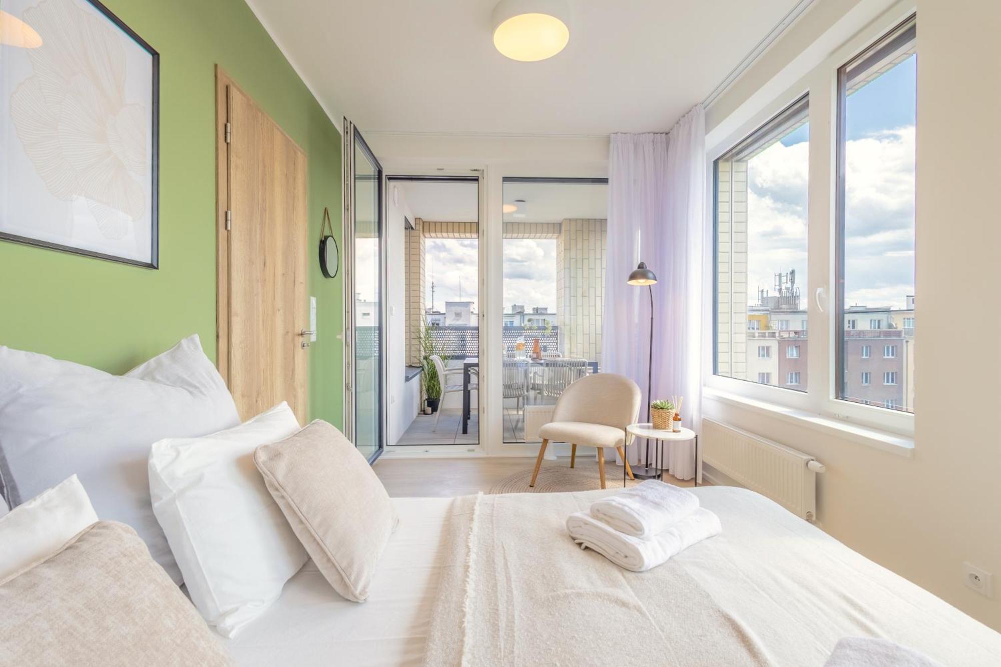 Appartement Bright 2Br - 8Th Floor, Balcony, Free Parking - By Gravity Prague Extérieur photo